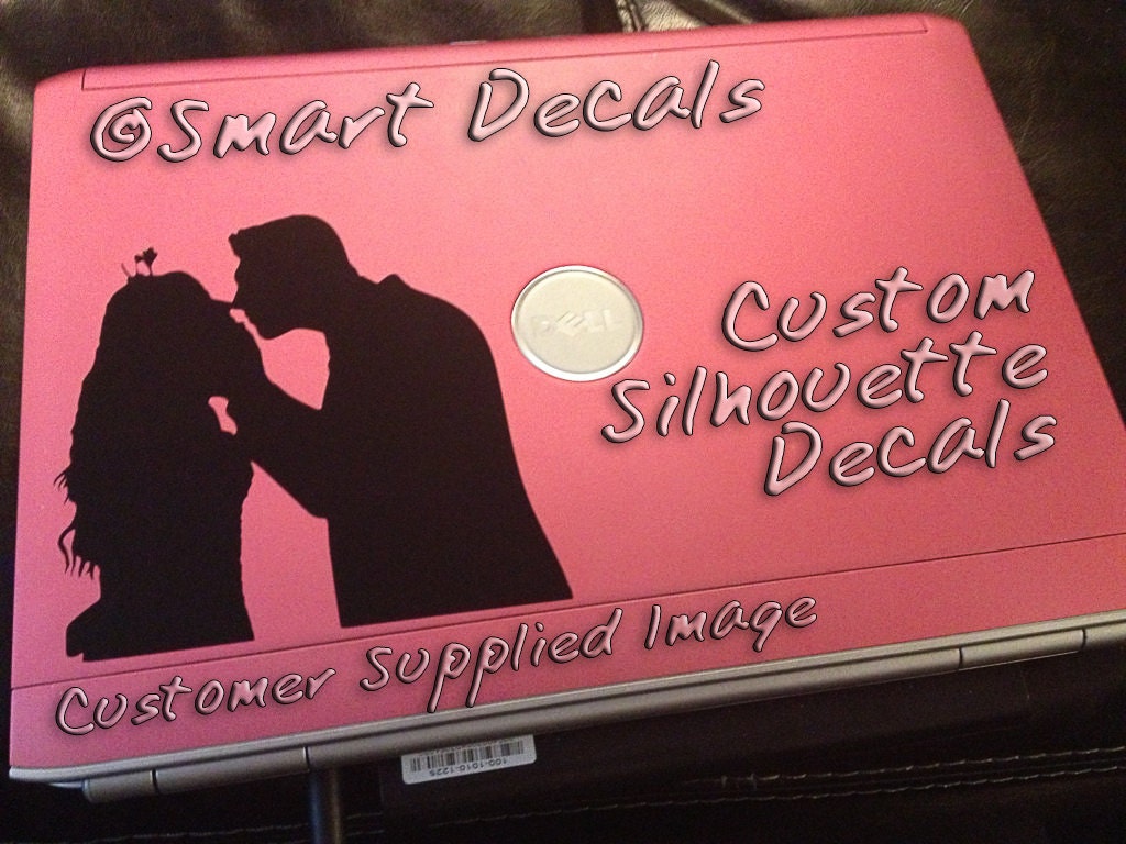 Custom Silhouette Macbook Laptop Vinyl Decal Sticker Personalized