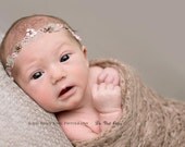 pink brown NEWBORN embellished halo heaband photo prop rEaDy To ShIP
