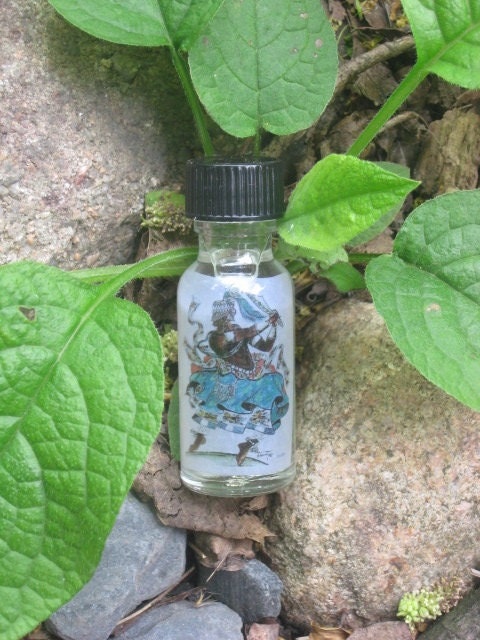 Ogun Sacred Image Oil-Hoodoo-Voodoo-Wicca-Witchcraft-Employment, Legal Matters, Open Roads, Victory, Strength