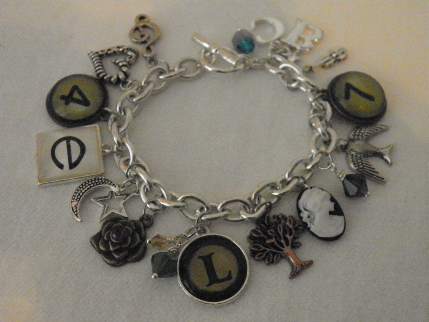 Charm Bracelet inspired by the book and movie "Beautiful Creatures"