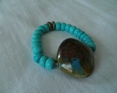 Beaded bracelet with Ceramic accents