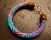 Beat this winter blues polymer clay bangle bracelet