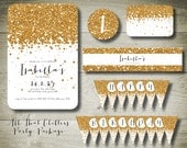 ALL THAT GLITTERS - personalised invitation printable party package