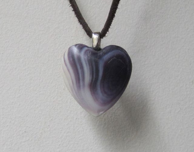 Wampum heart pendant