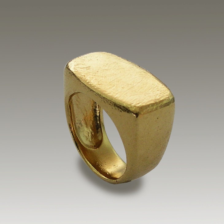 24k gold plated ring. - Old Glory
