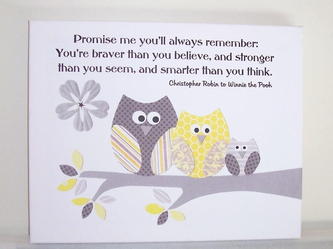 WIN THIS CANVAS. Nursery Art, Give-Away Canvas Gallery Wrap, See description for details, Promise Me You'll Always Remember, 16x20 Canvas
