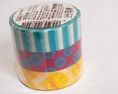 Japanese washi masking tape, 3 rolls set  15mm x 12M