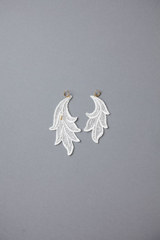 just leaves earrings