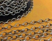 Victor Hugo  - 5 Foot - Steampunk - Rustic - Antique Bronze Cross Chain