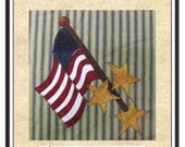 Flag That I Love Applique  Pattern for Tea Towel