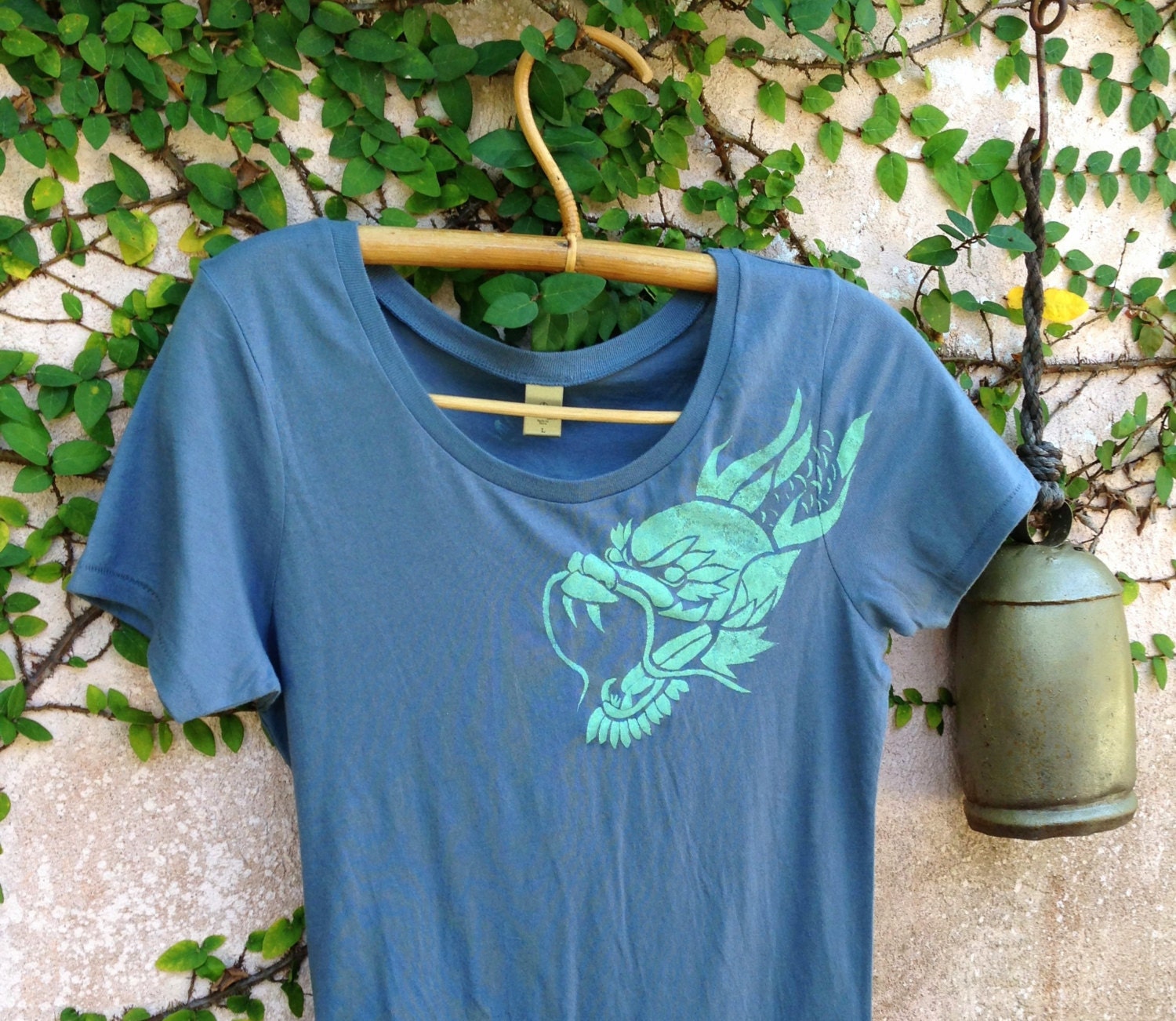Snarling Dragon Organic Cotton Womens Tee