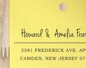Custom Rubber Stamp - Self Inking Address Stamp - Amelia