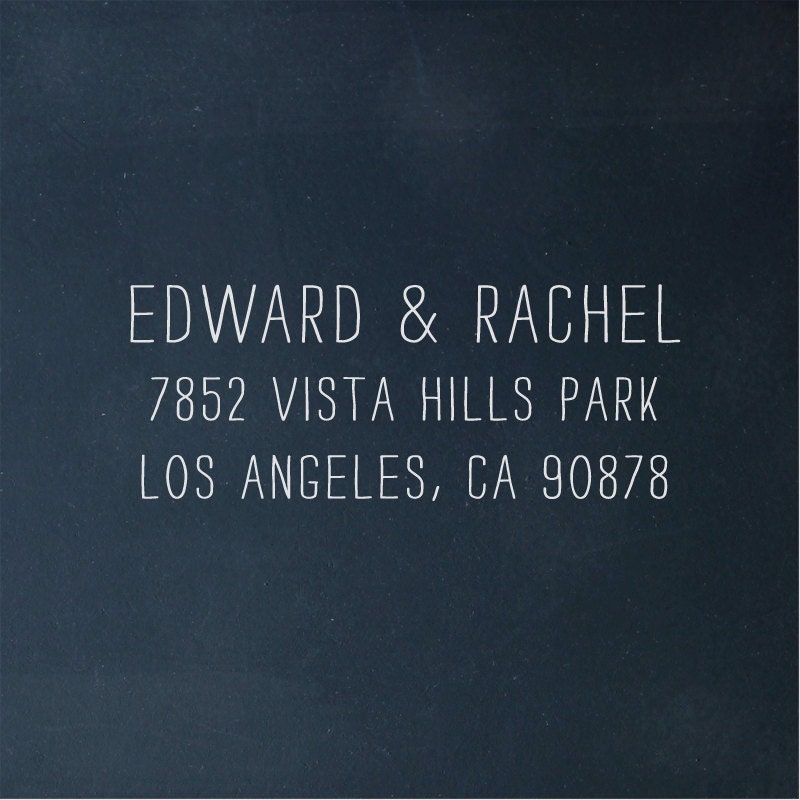Custom Rubber Address Stamp - Eco Mount LetterSmith Edition 2