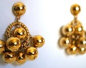 Vintage Gold Bauble Earrings