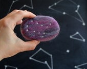 Felted Soap with Gemini Constellation ( Lavender )