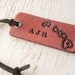 Love Hawaii - personalized travel Luggage tag - Heart or Star on your city in Hawaii - key ring or suede cord