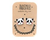 Panda Earrings