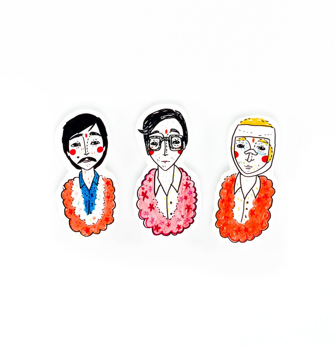Darjeeling Limited - Set of 3 Brooches