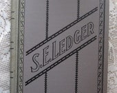 Vintage Hardcover Ledger SE LEDGER Journal Handwritten Pages