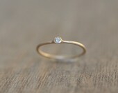 14 Karat Solid Gold Stackable Ring set with Moissanite