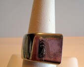 Beautiful Silver Ring With Engraved Letter A - Size 9