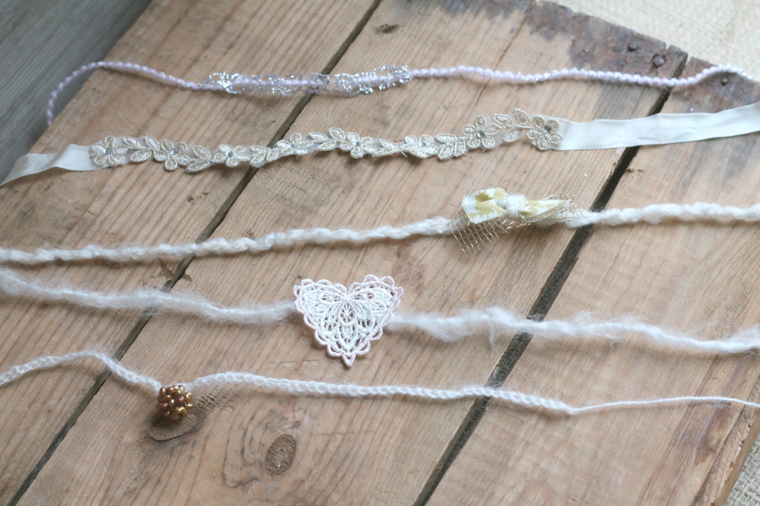 set of 5 tiebacks