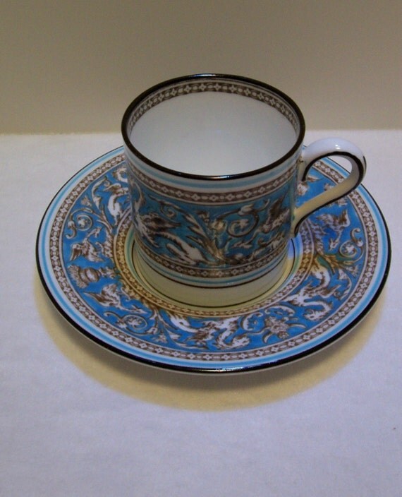 Tea Cup And Saucer Wedgewood Bone China Made In by slipperyreef