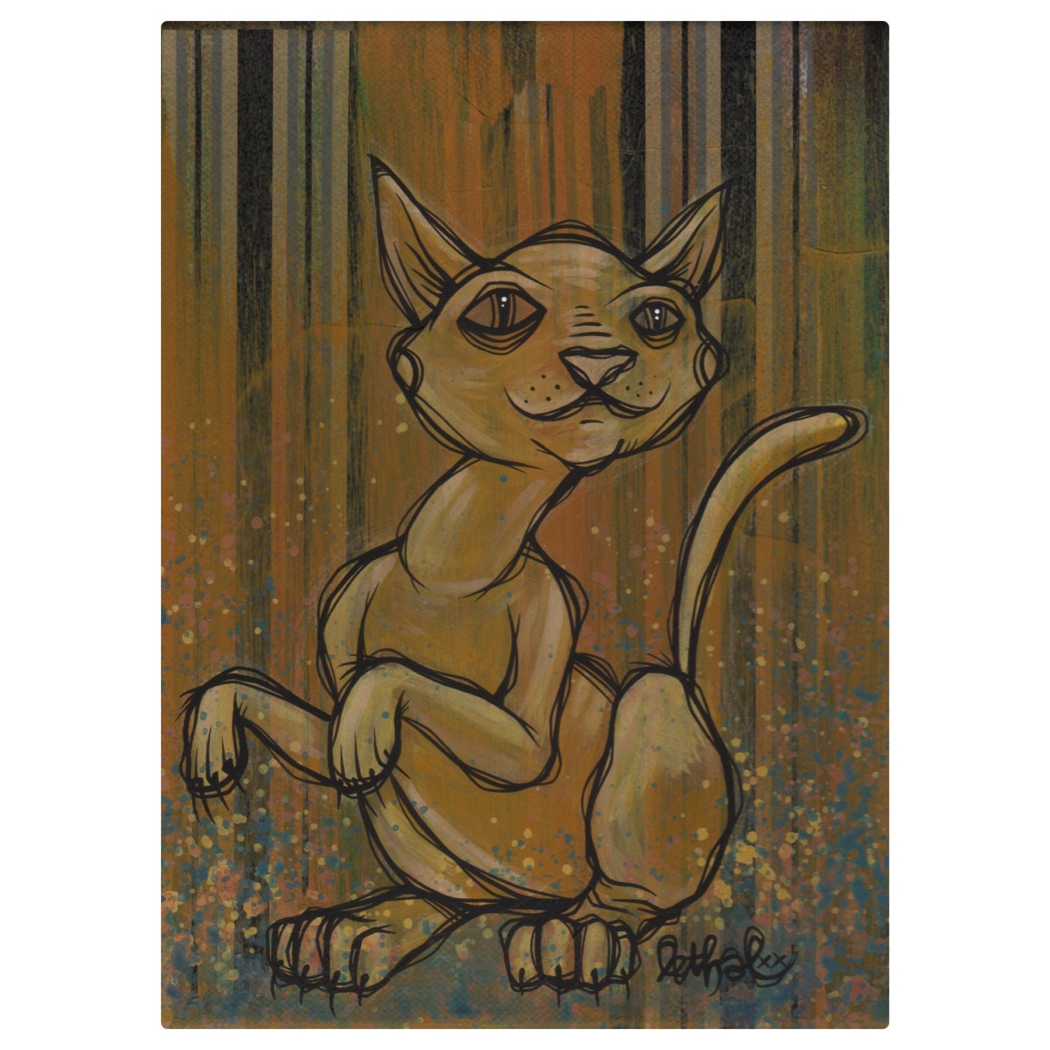 Scratch - Original Acrylic Painting on Canvas