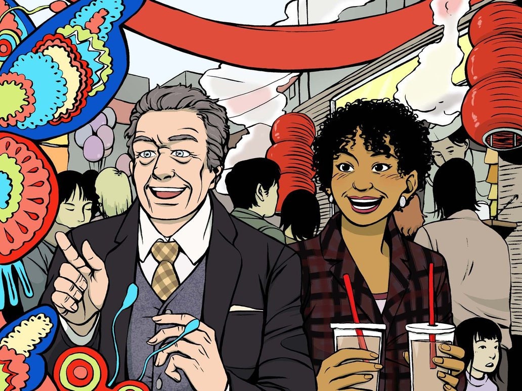 Walter and Astrid in Chinatown by Natalie Nourigat