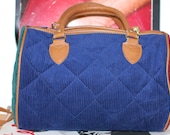 Vintage Colorblock Corduroy Purse