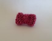 Bubble Gum Pink Knit Bow Ring