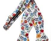 Pomp & Ceremony, Men's Bow tie, Liberty of London Edenham bright print
