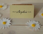 Embellished Name Olive Wood Stamp