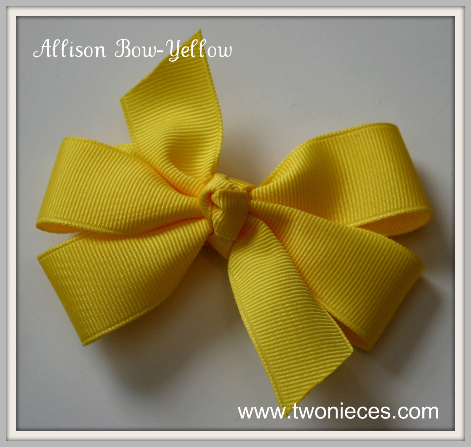 Two Nieces Allison Bow Yellow