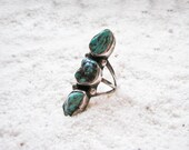 Bold Vintage Ring - Native American Turquoise Statement Ring