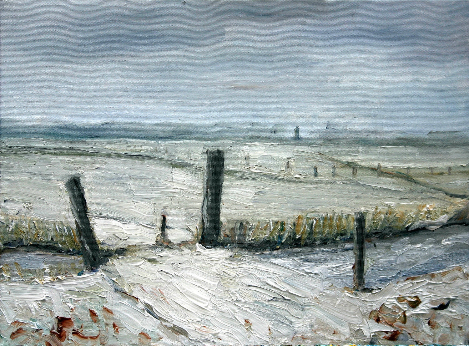 View from the Farm in Uitgeest Netherlands oil painting Dutch Landscape