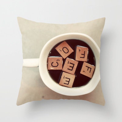 Pillow Cover, Photo PIllow, Modern Home, Coffee Tiles, Pastel Color, Spring Decor, Living Room, Bedroom, 16x16, 18x18