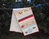 Stripes and Flowers Quilted Table Runner