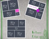 10 X 10 in poster / Blog/ Storyboard / Collage PSD templates Set 4