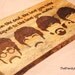 Beatles Wood Burned Wall Art Plaque Song Quote Fan Gift Famous Song Quote