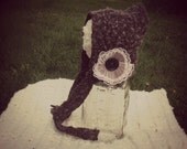 Upcycled Sweater Newborn Bonnet RTS, OAAK