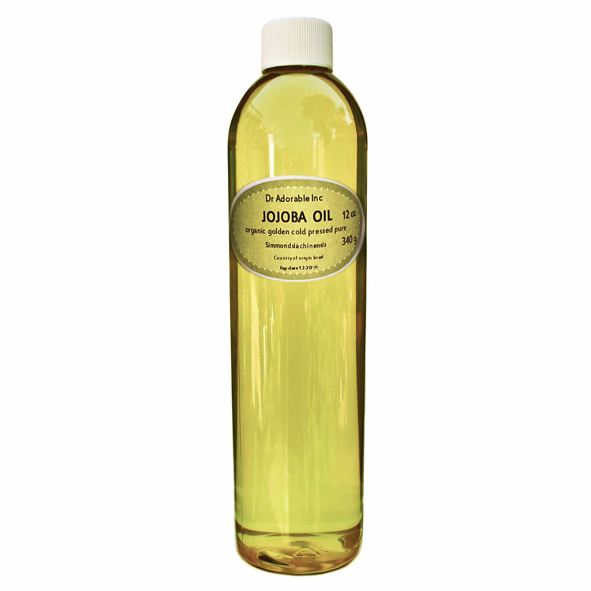12 oz Jojoba oil, Organic Unrefined Golden Cold Pressed
