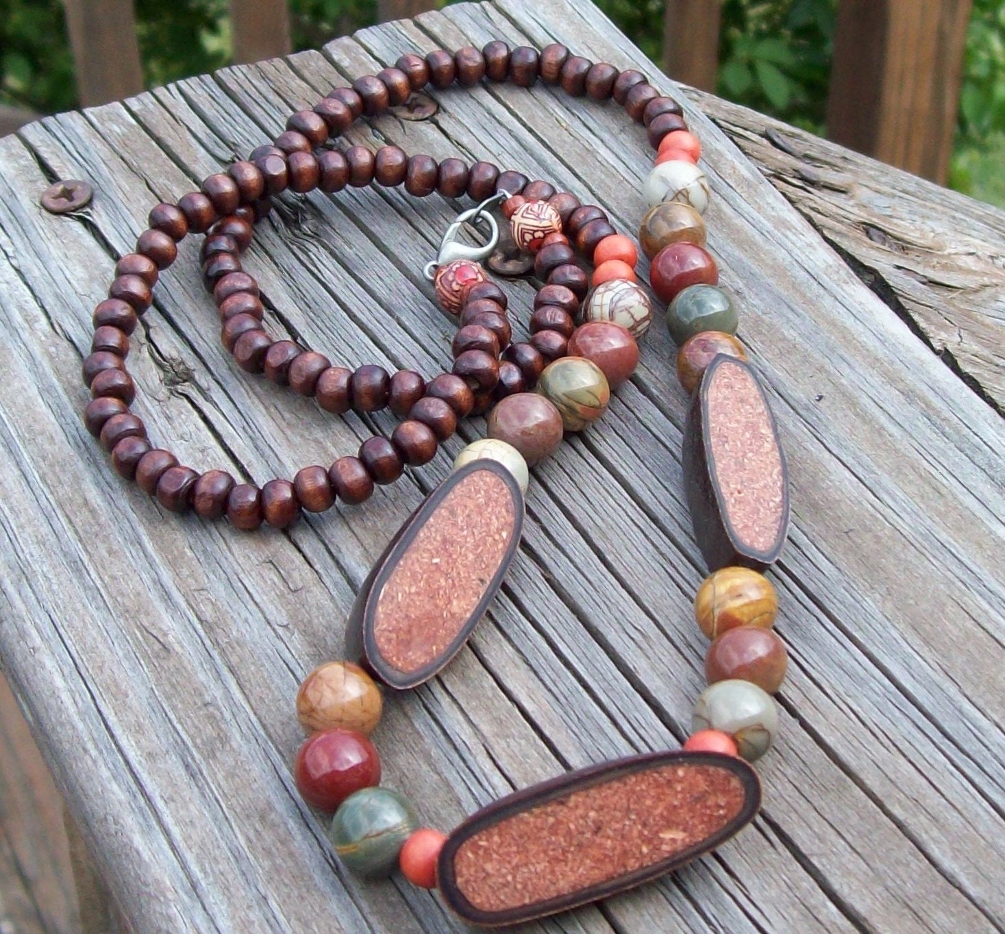 Red Creek Summer - Beaded Necklace