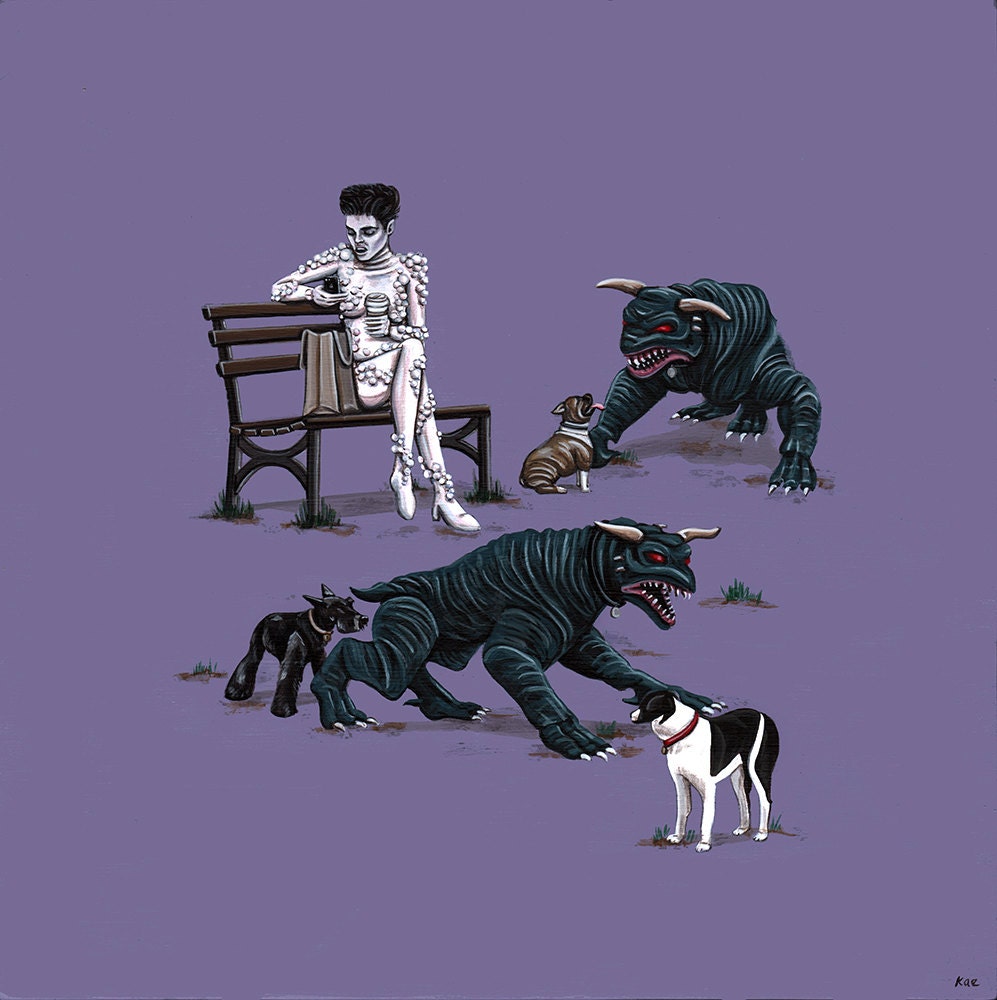 Gozer at the Dog Park, Limited Edition AP print
