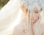 Vintage french lace cap veil style 700