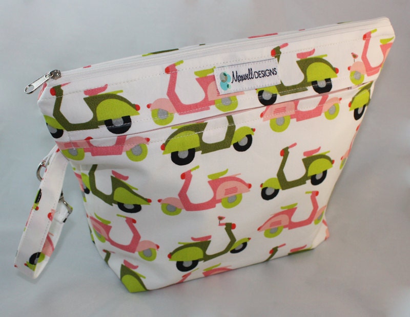Diaper Clutch "Stow It All" Scooters Too Organic Fabric