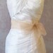 Blush Champagne Organza Ribbon, 2.75 Inch Wde, Ribbon Sash, Bridal Sash, Wedding Belt, 4 Yards