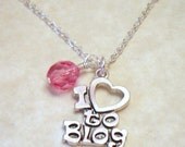 For the Love of Blogging Charm Necklace