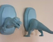 T-Rex mini taxidermy set- baby blue