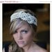 Large ivory sailor knot headband